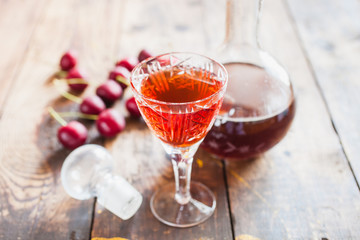 wine and berries