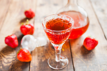 wine and berries