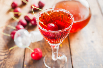 wine and berries