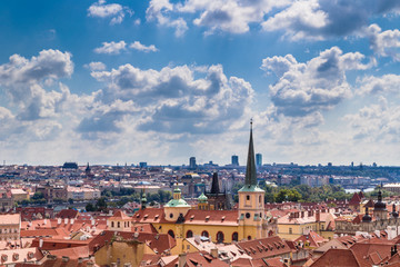 Obraz premium Red rooftops of Prague