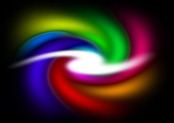 Obraz premium Regenbogen Galaxie / Regenbogen Spirale / Rainbow