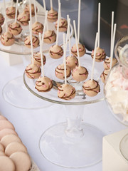 Dessert table for a wedding party