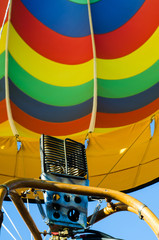 Fototapeta premium Hot air balloon in flight