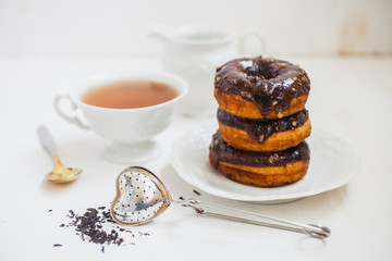 tea and donuts