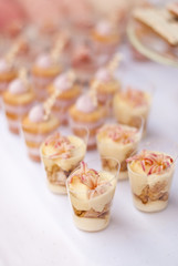 Dessert table for a wedding party 