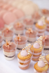 Dessert table for a wedding party 