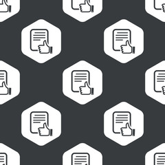 Black hexagon good document pattern
