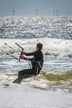 Kite Surfer auf der Nordsee