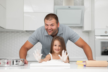 pregnant in the kitchen with the family cook to eat