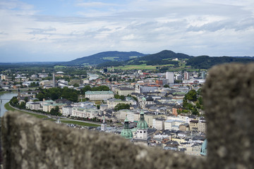 Fototapeta na wymiar Aerial view of Salzburg. Austria.