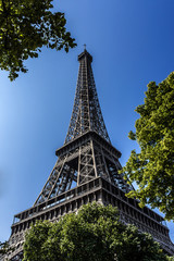 Tour Eiffel (Eiffel Tower), Champ de Mars in Paris, France.