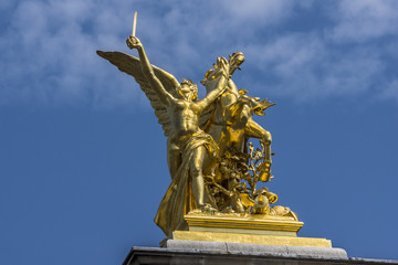 Fototapeta na wymiar Famous Alexandre III Bridge. Paris, France.