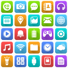 Mobile Icons, Social Media, Mobile Application, Internet - 88953738