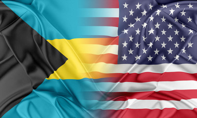 Obraz premium USA and Bahamas