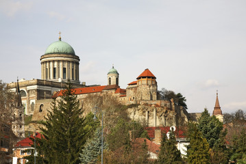 Fototapeta na wymiar Cathedral and Royal castle in Esztergom. Hungary