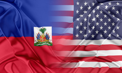 Obraz premium USA and Haiti