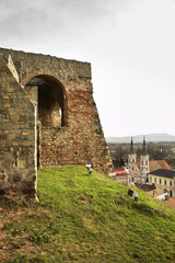 Fototapeta na wymiar Royal castle in Esztergom. Hungary