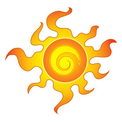 Abstract Sun Icon