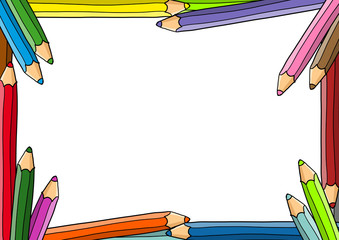 Rahmen aus Bleistifte