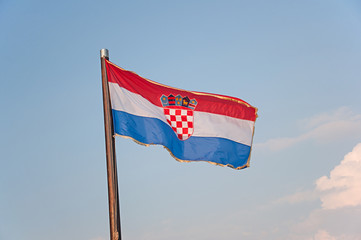 Flaga narodowa Chorwacji - obrazy, fototapety, plakaty