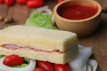 tasty sandwiches bread to butter