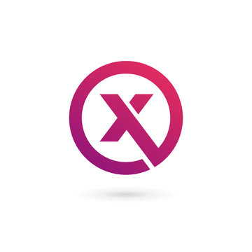Letter X logo icon design template elements