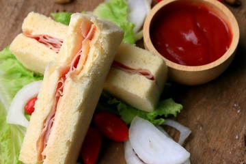 tasty sandwiches bread to butter