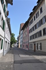 Fototapeta na wymiar Altstadt von Zug, Sankt-Oswalds-Gasse, Schweiz