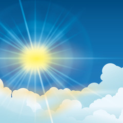 Obraz na płótnie Canvas Sun rays design.