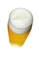 Glass of Beer top View