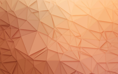 Abstract 3D Simple geometric  nature tone origami Light orange  background