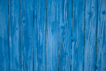 Obraz premium Blauer Holzhintergrund