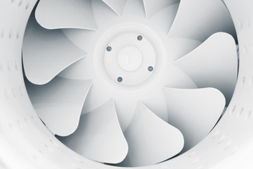 Fototapeta part of fan blades of modern ventilation system obraz