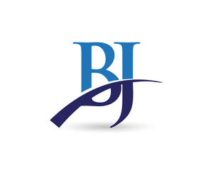 BJ Logo Letter Swoosh