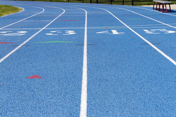 High School Track Detail With Numbers