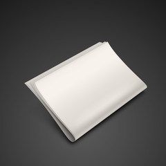 stack of blank newspapers