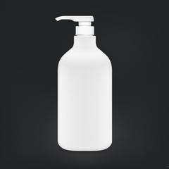 blank shampoo bottle
