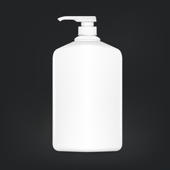 blank shampoo bottle