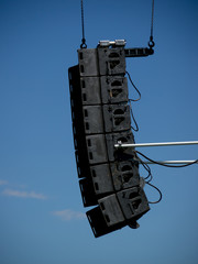 Obraz premium Lighting And Sound Equipment at the Music Festival