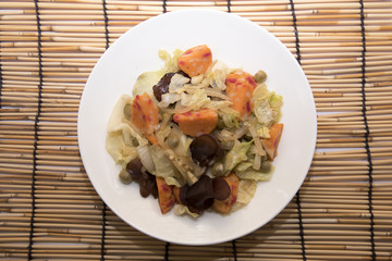Cooked foods made from vegetables many Healthy Food   