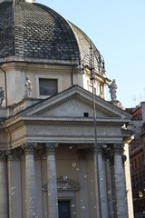 Rome,Italy,church,Piazza del Popolo,bubble.