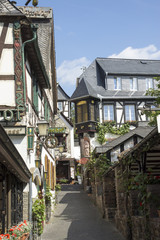 In der Drosselgasse in Rüdesheim am Rhein, Deutschland