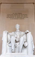Abraham Lincoln monument in Washington, DC