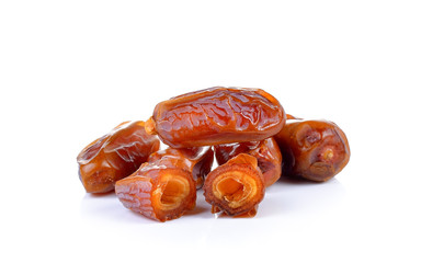 Dates  fruit isolated on white background