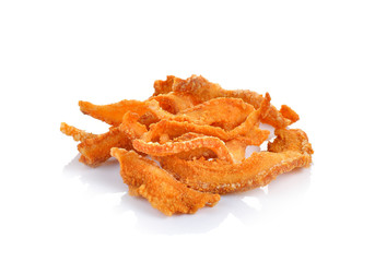 Pork snack  on  white background