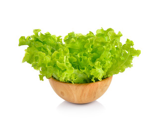 Fresh  lettuce isolated on white background