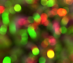 Colorful background with defocused lights