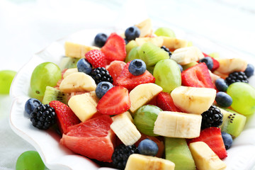 Fresh fruit salad, close up