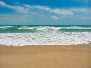 beautiful beach and tropical sea