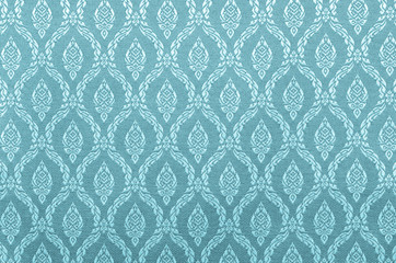 Thai art wall pattern for background